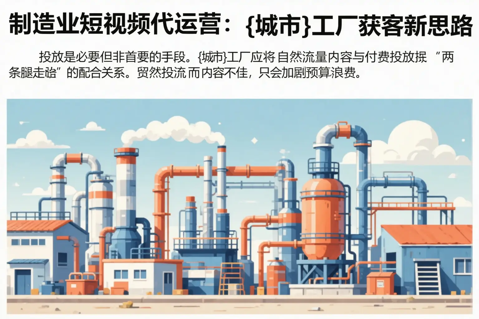 制造业短视频代运营:太原工厂获客新思路