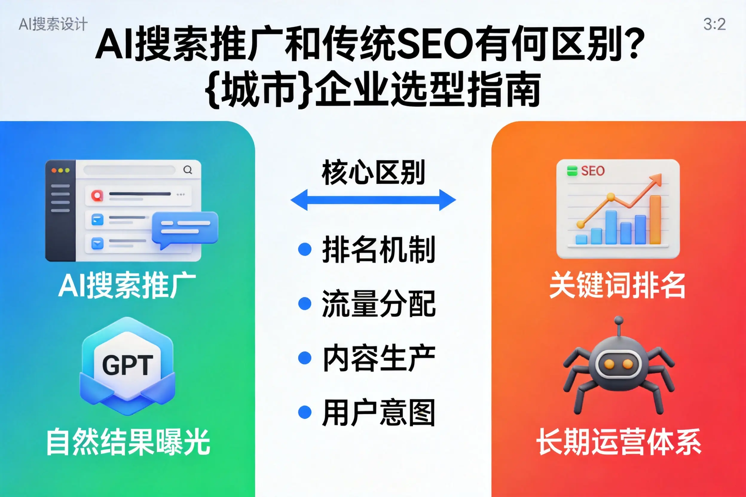 AI搜索推广和传统SEO有何区别?太原企业选型指南