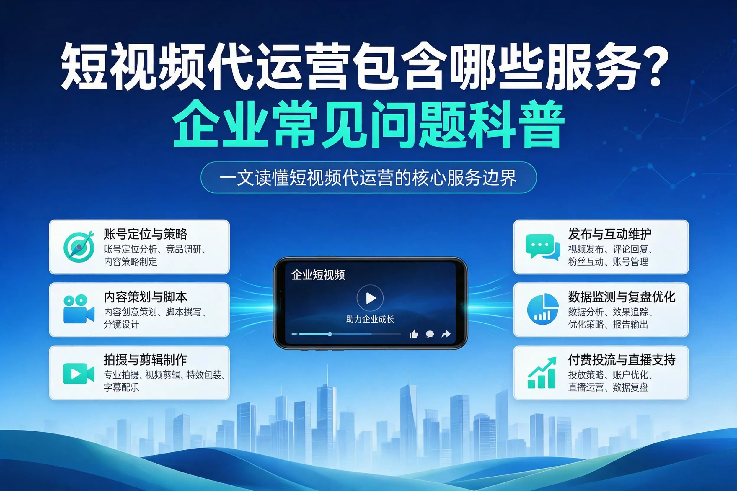短视频代运营包含哪些服务？太原企业常见问题科普