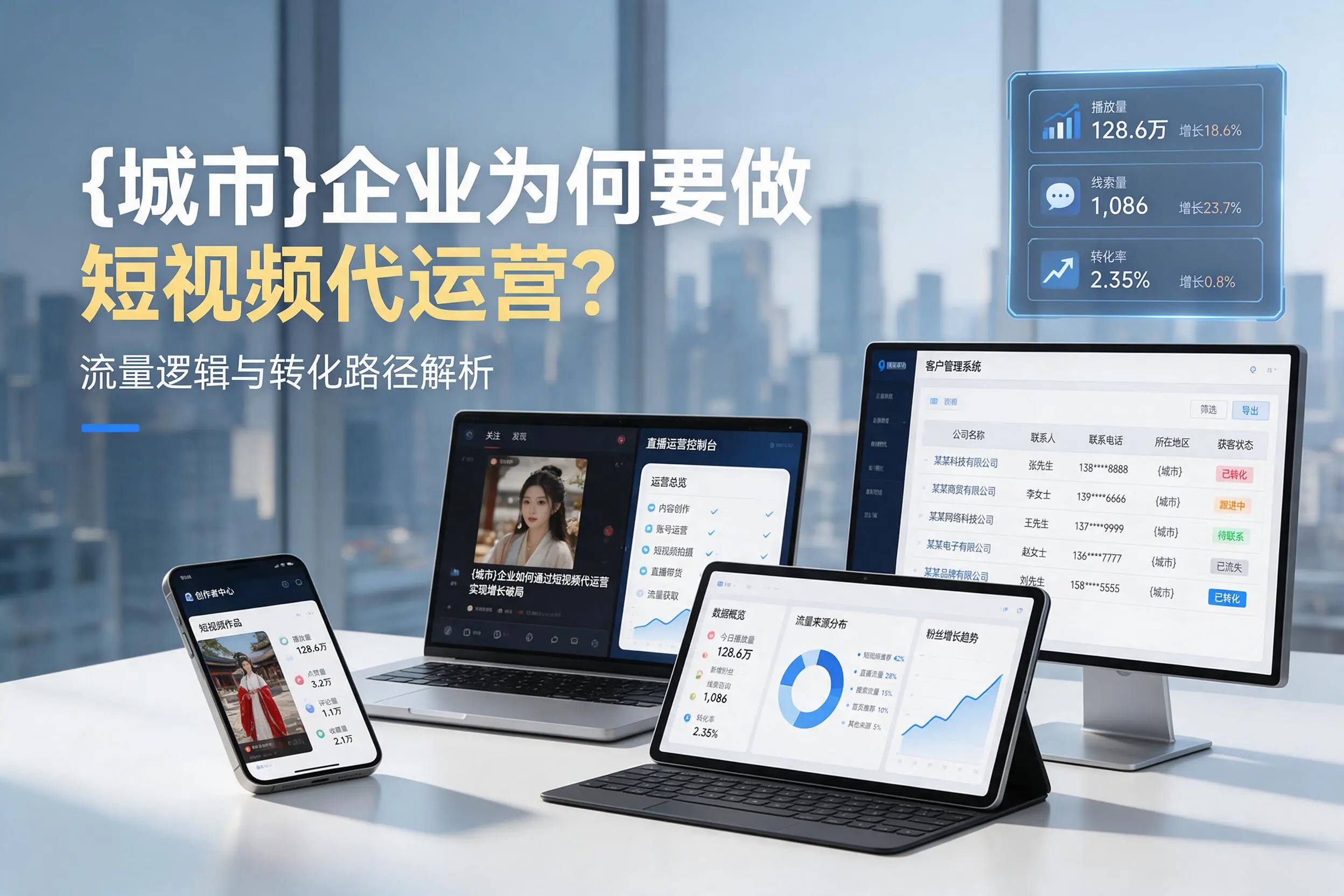 太原企业为何要做短视频代运营?流量逻辑与转化路径解析