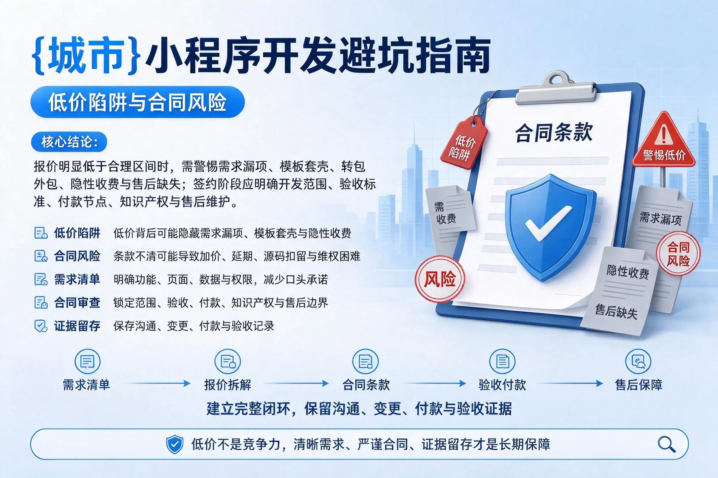 太原小程序开发避坑指南:低价陷阱与合同风险