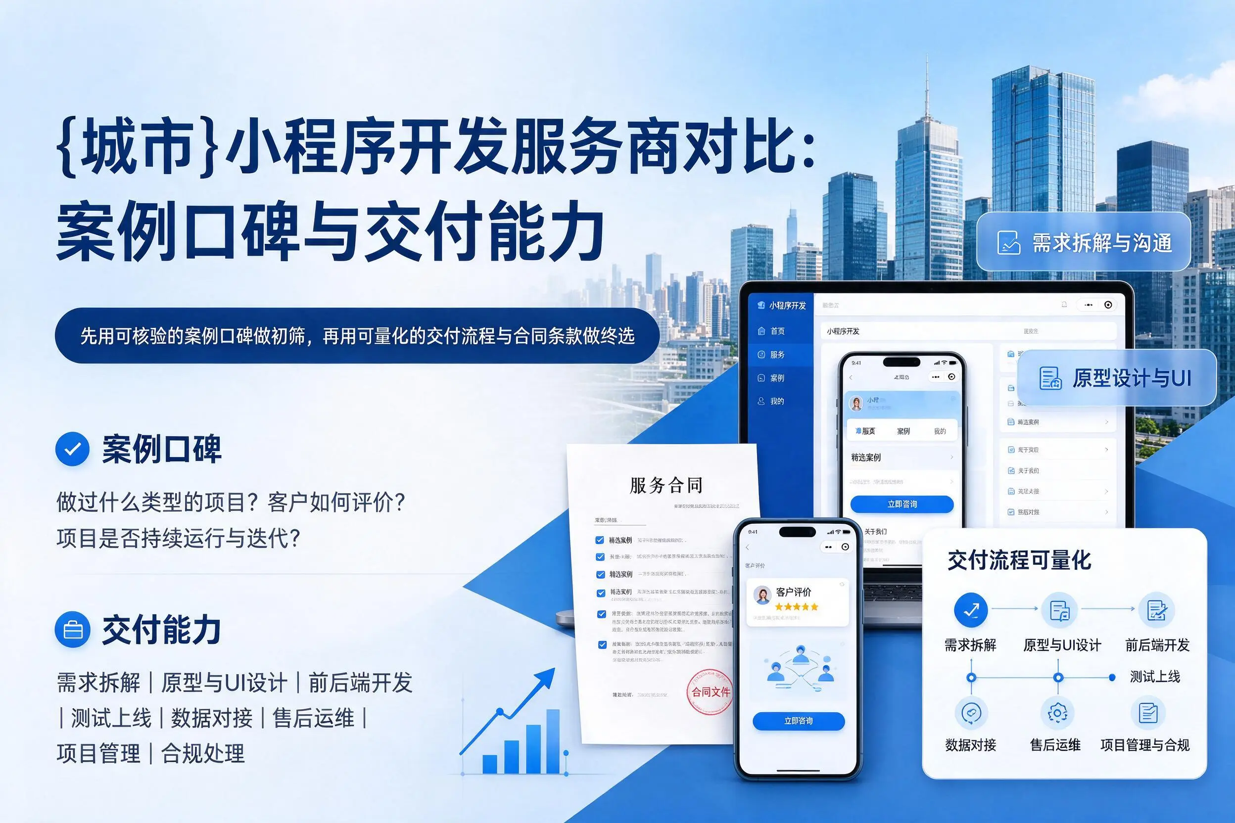 太原小程序开发服务商对比：案例口碑与交付能力