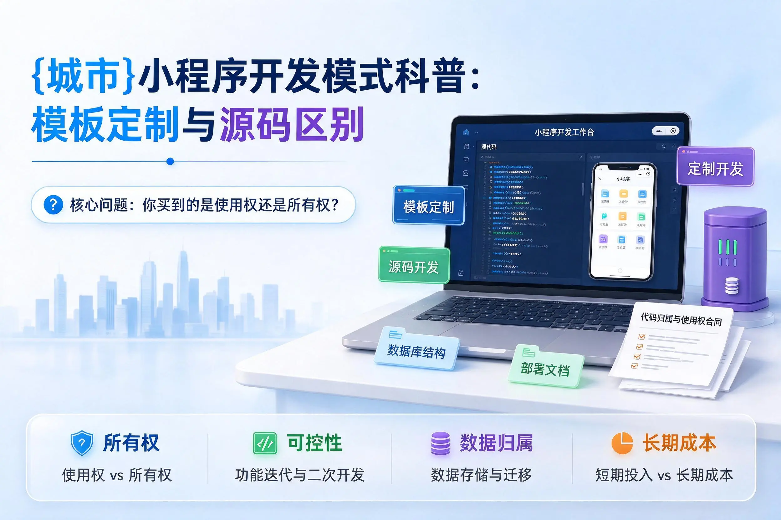 太原小程序开发模式科普:模板定制与源码区别