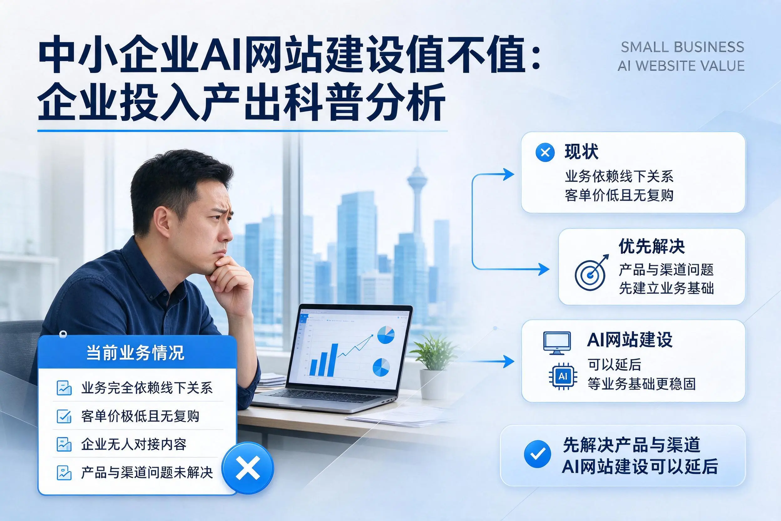 中小企业AI网站建设值不值：太原企业投入产出科普分析