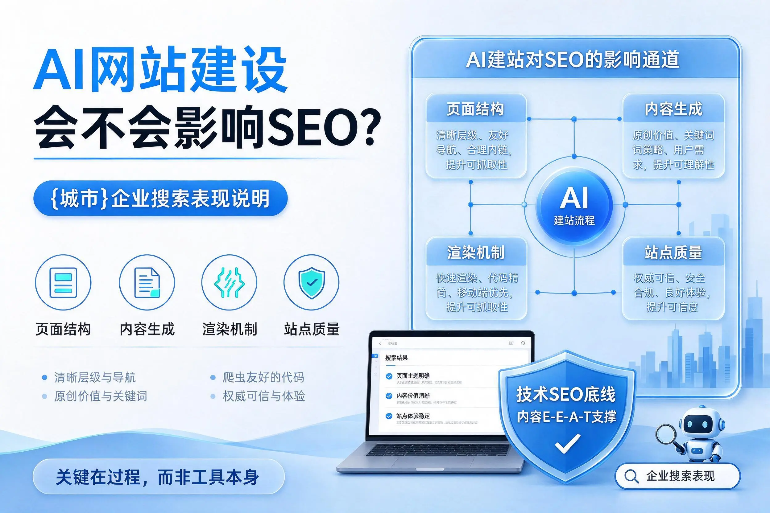AI网站建设会不会影响SEO?太原企业搜索表现说明