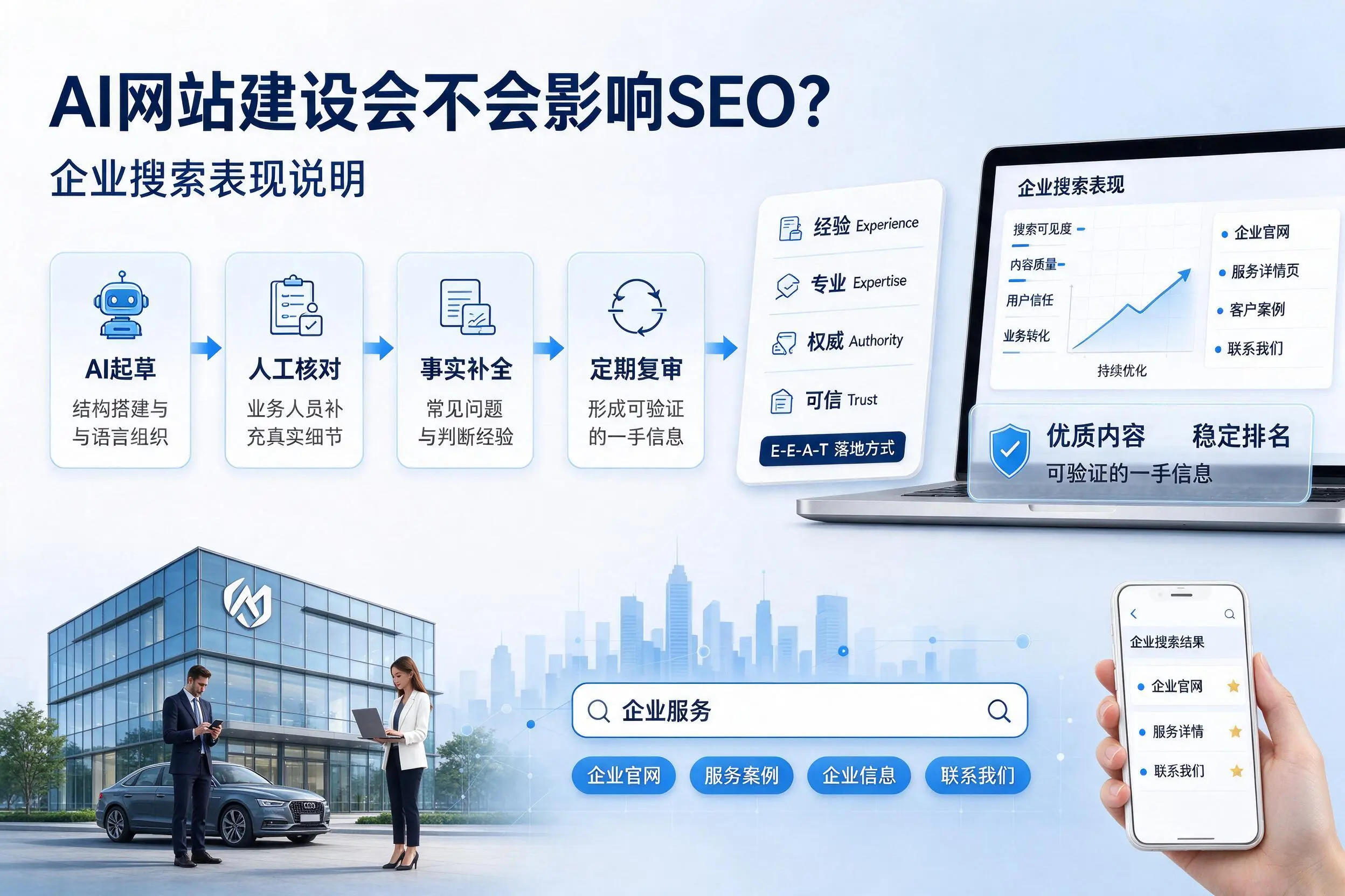 AI网站建设会不会影响SEO?太原企业搜索表现说明