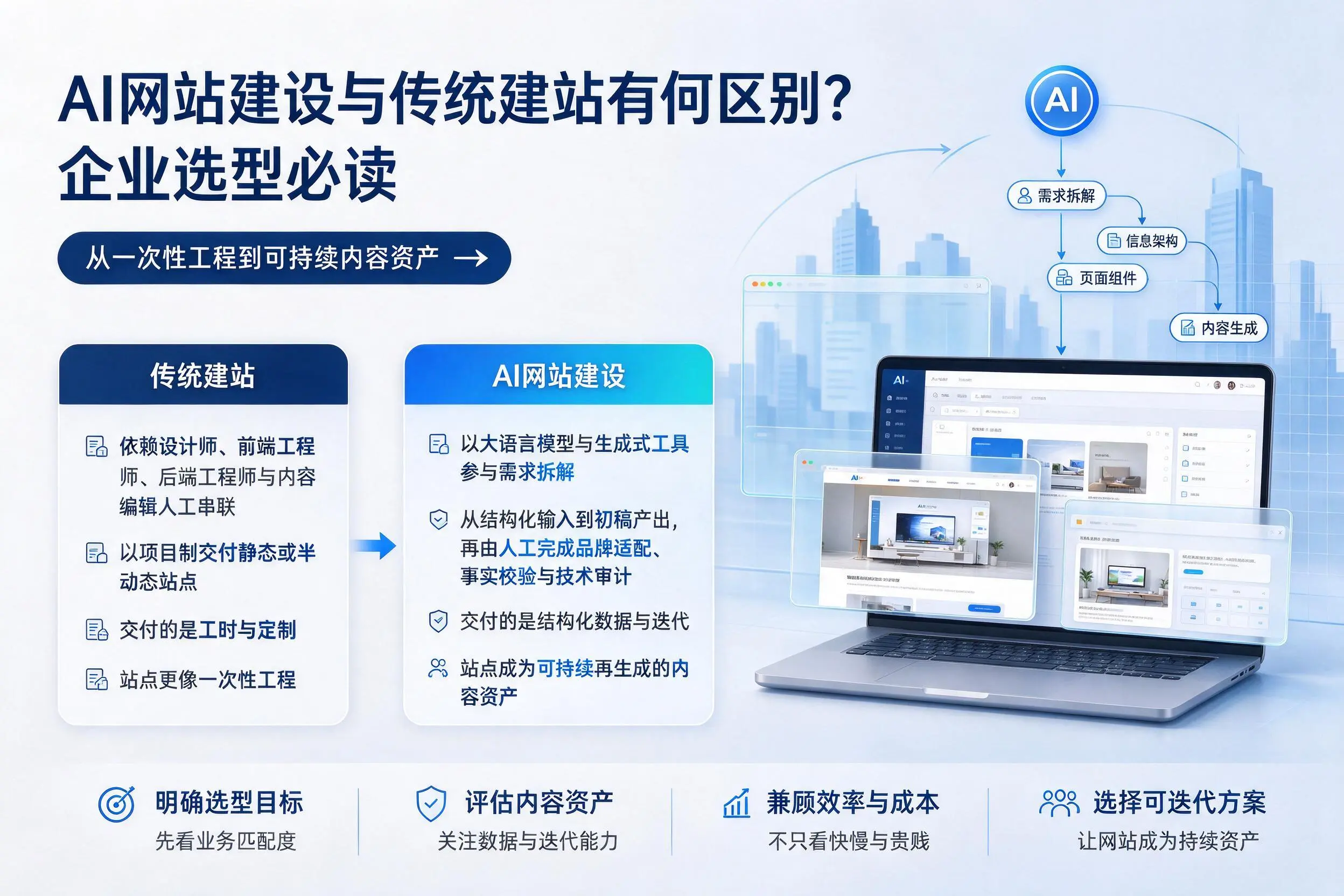 AI网站建设与传统建站有何区别?太原企业选型必读
