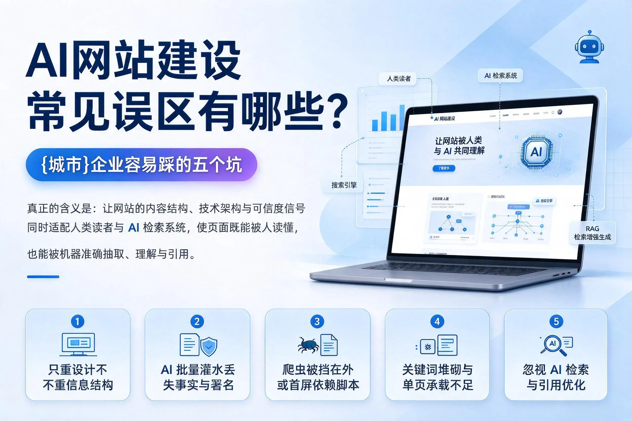 AI网站建设常见误区有哪些?太原企业容易踩的五个坑