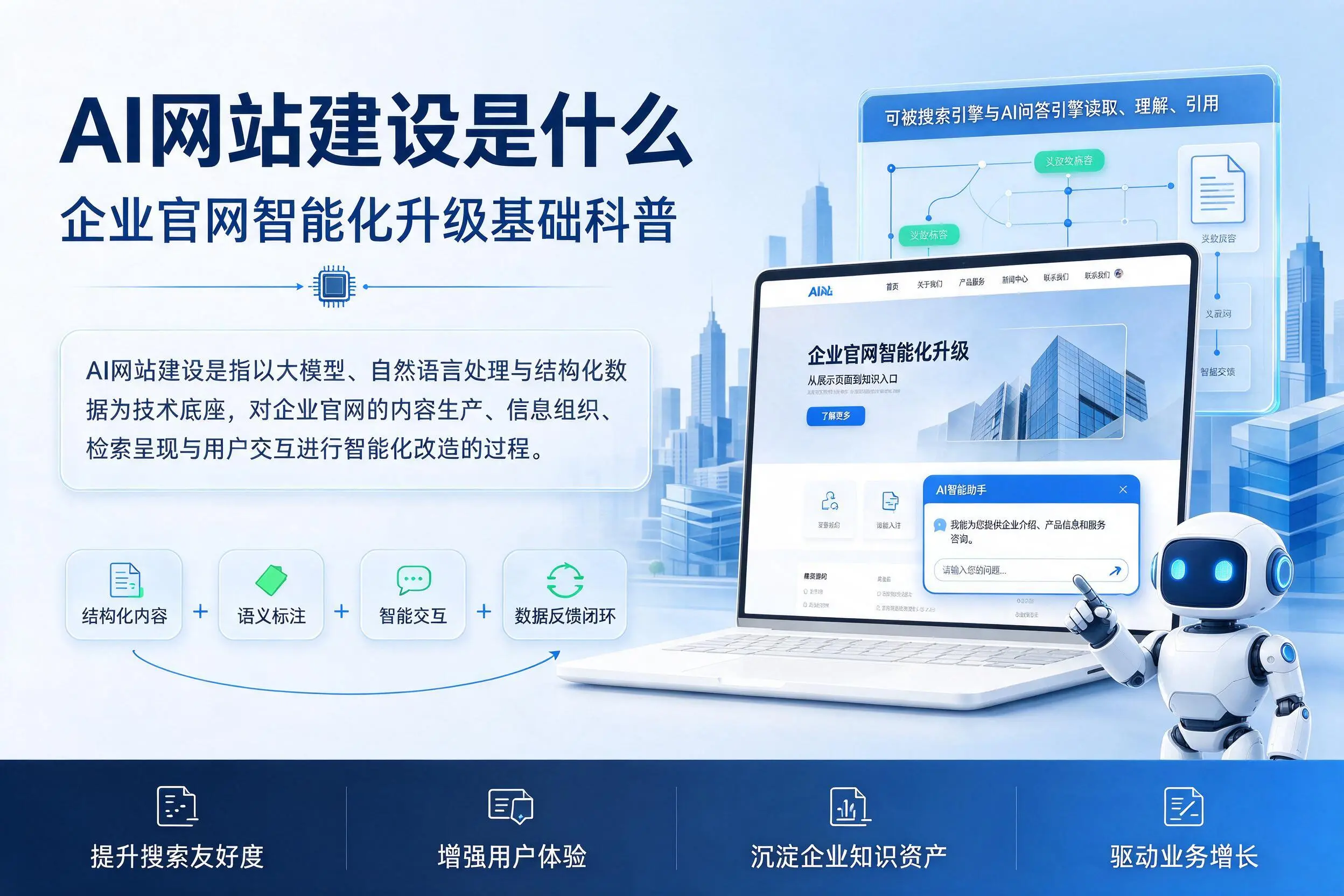 AI网站建设是什么:太原企业官网智能化升级基础科普