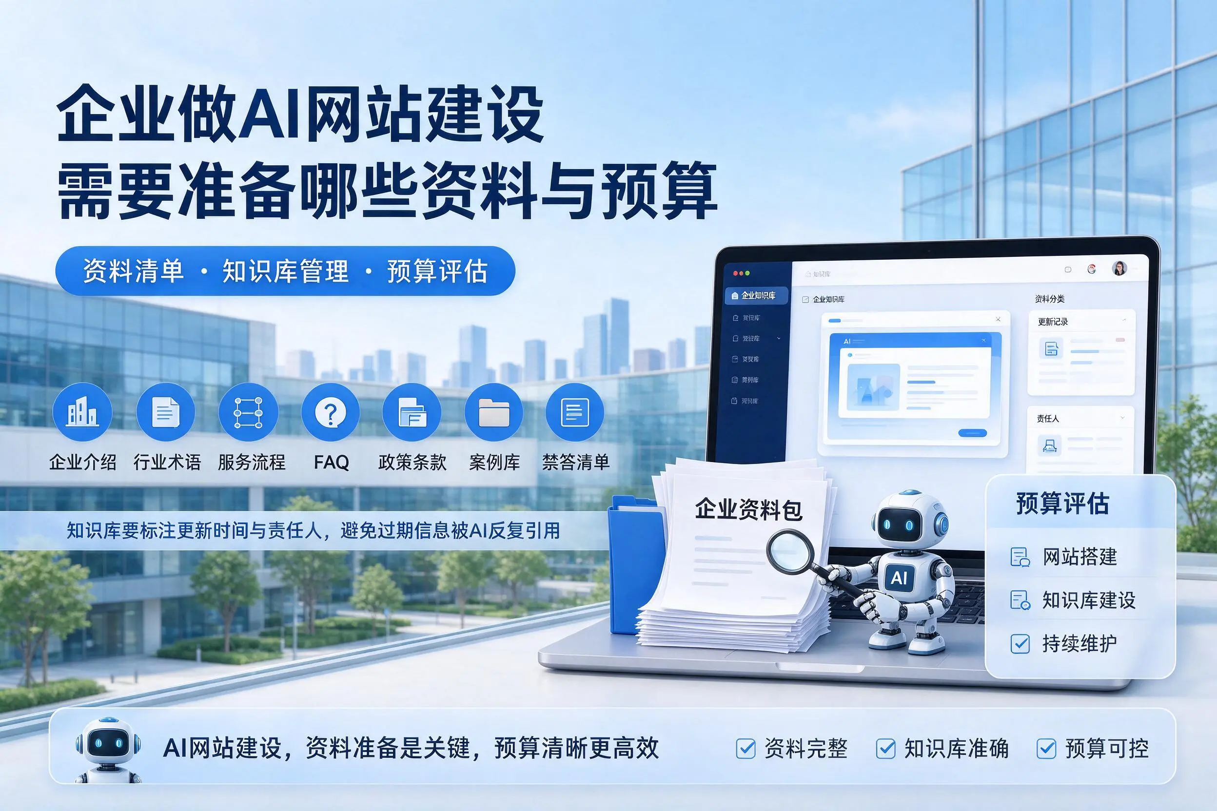 太原企业做AI网站建设需要准备哪些资料与预算