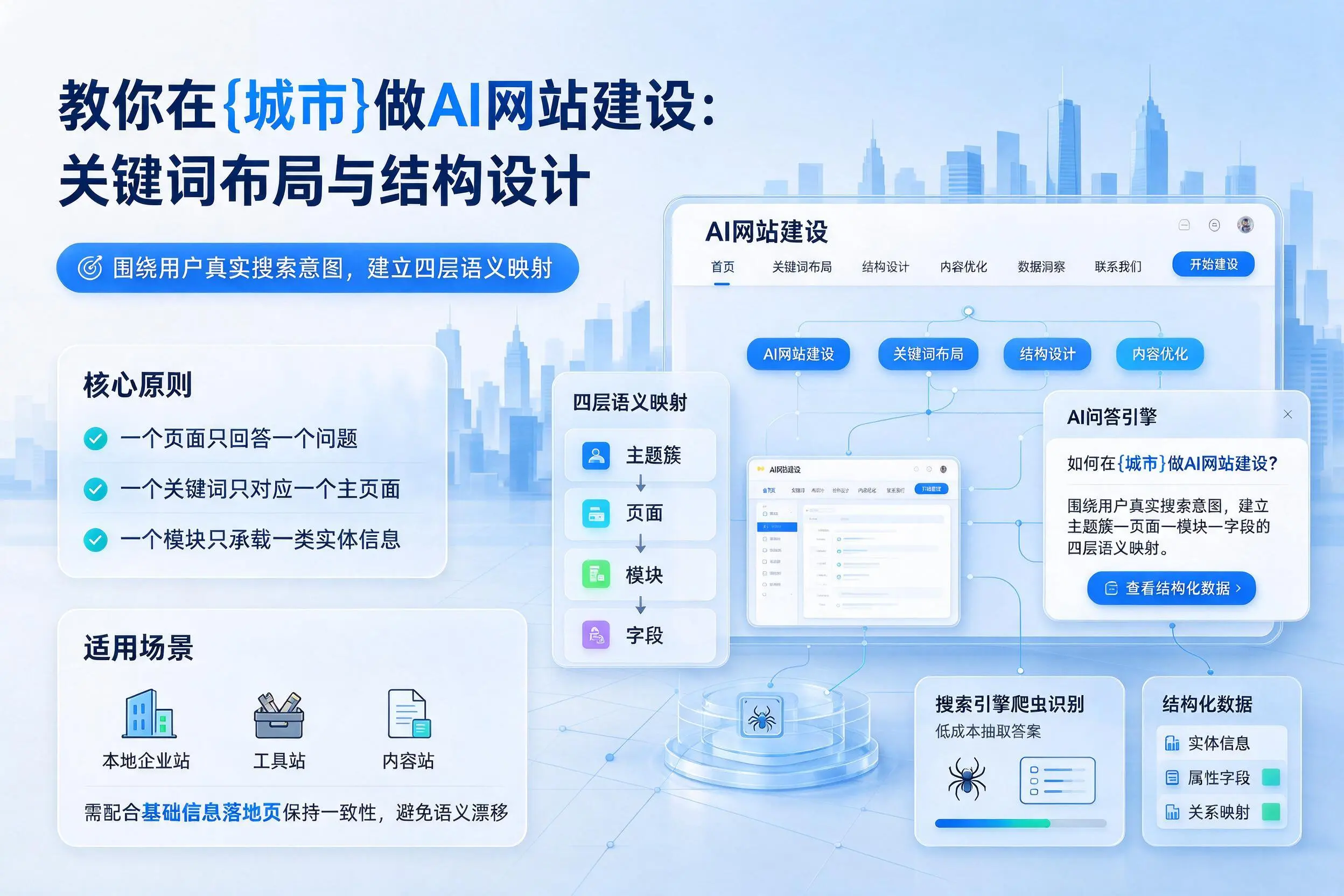 教你在太原做AI网站建设:关键词布局与结构设计
