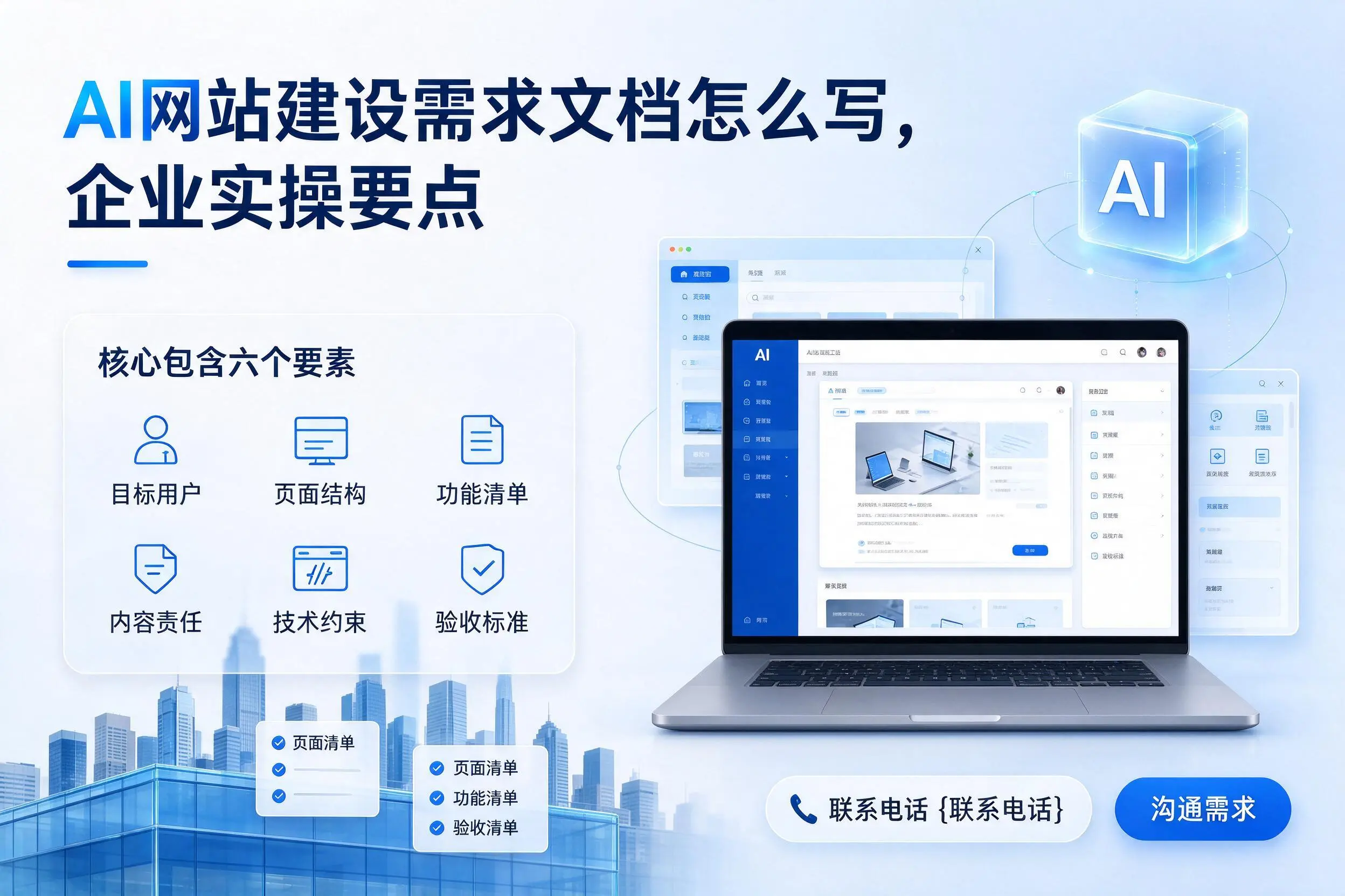 AI网站建设需求文档怎么写，太原企业实操要点